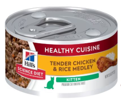 Science Diet Adult Healthy Cuisine Roasted Chicken & Rice Medley 79g Tin|