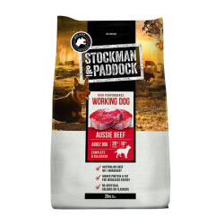 Stockman & Paddock High Performance Working Dog Food Aussie Beef 20kg|