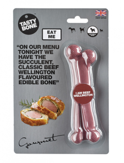Tasty Bone Gourmet Edible Beef Wellington Flavour Toy Sized|