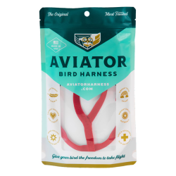 The Aviator Harness & Leash Medium Red|
