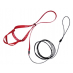The Aviator Harness & Leash (w/DVD)- Small, Red|