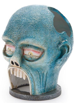 The Swimming Dead Zombie Skull Hideaway Ornament|