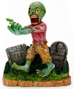 The Swimming Dead Zombie Waking Through Tombstones Ornament|