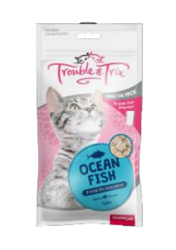 Trouble & Trix Cat Treat Ocean Fish 70g|