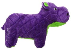 Tuffy Mighty Toy Safari Series LARGE Herb the Hippo Purple|