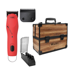 Wahl KM CORDLESS PINK Two Speed Pet Clipper COMBO KIT|