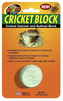 Zoo Med Cricket Calcium & Gutload Block 12.8g|