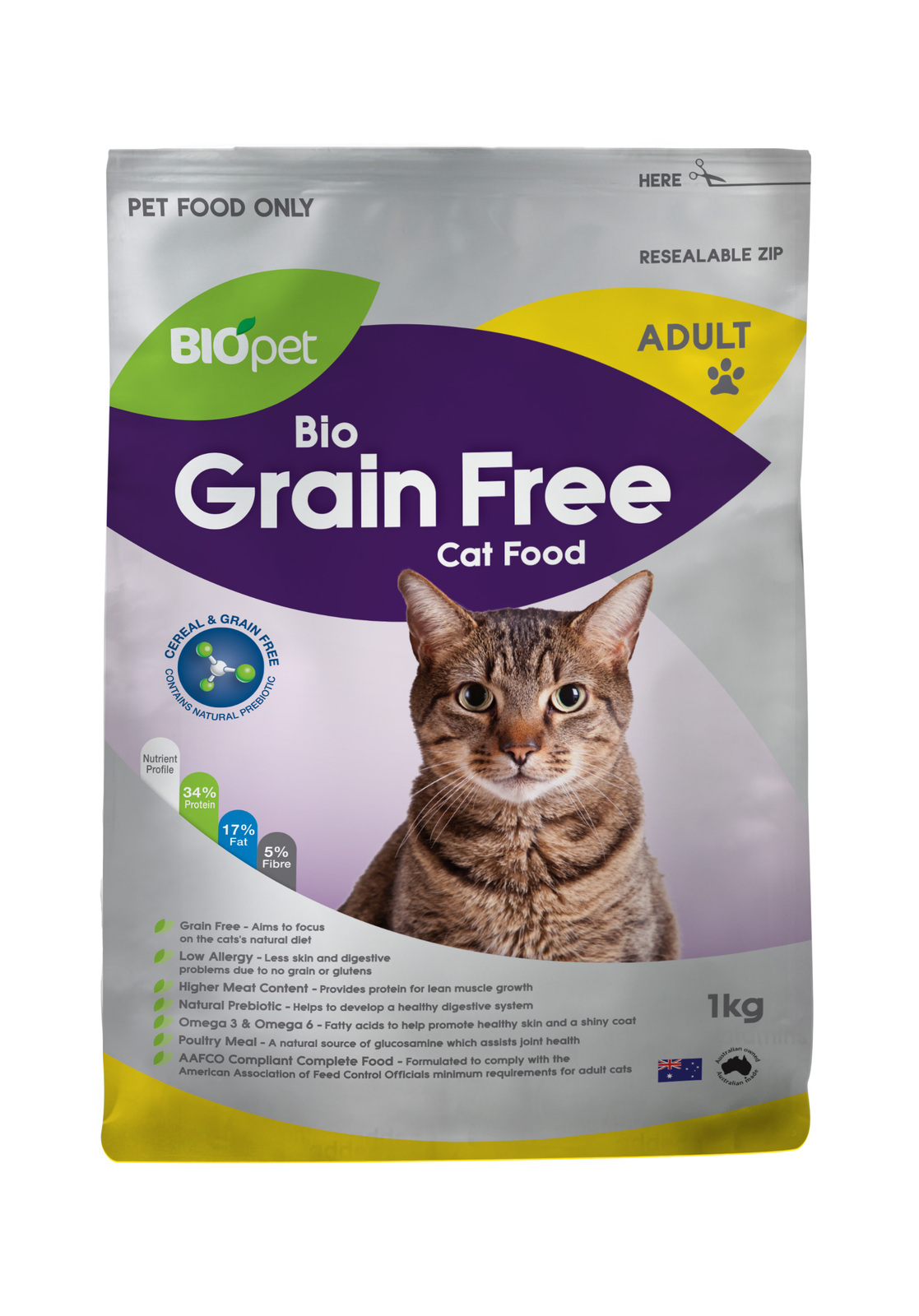 BIOpet Bio Grain Free Adult Cat Food 1kg