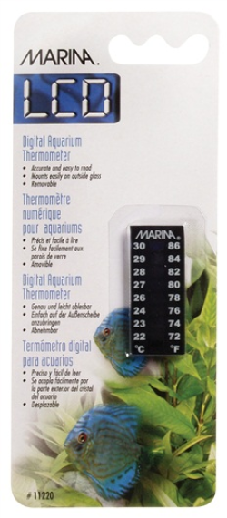 Marina LCD Aquarium Thermometer 22 to 30?? C|