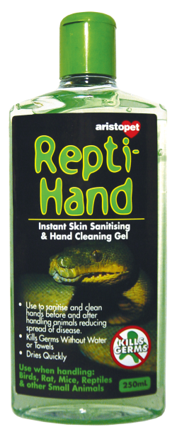 Aristopet Repti Hand Cleaner Gel 250mL|