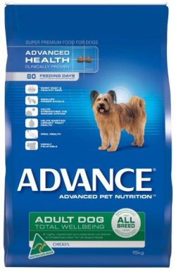 Advance Adult Total Wellbeing All Breed, Chicken 15kg|