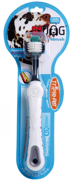 TriplePet Pet Toothbrush for Large Breed|