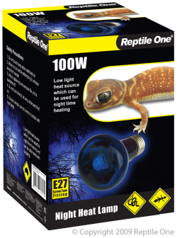 Reptile One Night Heat Lamp 100W|