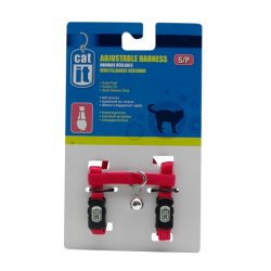 Catit Adjustable Cat Harness, Red, Small|