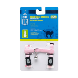 Catit Adjustable Cat Harness, Pink, Medium|
