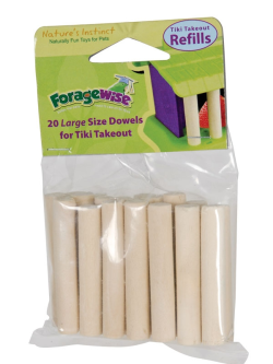 Foragewise Tiki Takeout Replacement Dowels Large|