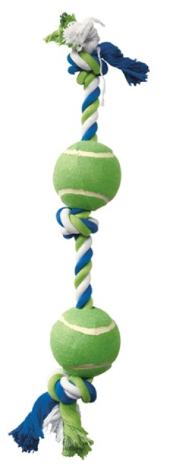 Dogit Dog Knotted Rope Toy, 2-Ball Tug|