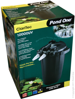 Pond One Clari Tec 10000 UVC Pressurised Filter|
