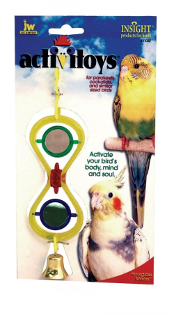JW Insight Hourglass Mirrors Bird Toy|