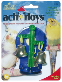 JW Insight Spinning Bells Bird Toy|
