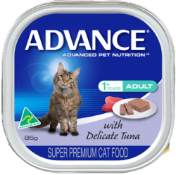 Advance Adult Cat Delicate Tuna 85g x 7 Trays/Box|