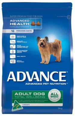 Advance Adult Total Wellbeing All Breed, Chicken 3kg|