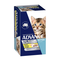 Advance Kitten Tender Chicken Delight 85g x 7 Trays/Box|