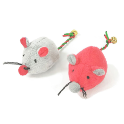 Allpet Pounce N Play Mice with Bells on Tail 2 Pack|