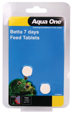 Aqua One Betta 7 Day Feed Tablets 2pk|