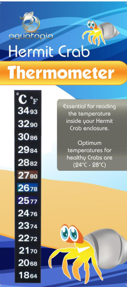 Aquatopia Hermit Crab Thermometer|