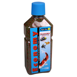 Aqua One Economy Pellets Medium 580g Bottle|