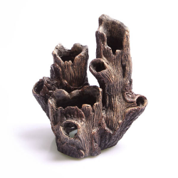 Aqua One Wood with Holes Fish Tank Ornament Medium|