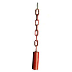 Avian Indestructable Bells Small Pipe Bell w/Chain Red|