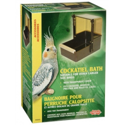 Living World Cockatiel Bath|