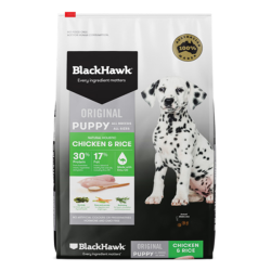 Black Hawk Original Puppy Chicken & Rice 20kg|