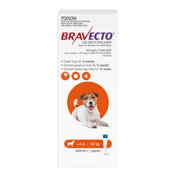 Bravecto Spot On for Small Dogs 4.5 - 10kg (Orange)|