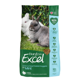 Burgess Excel Rabbit Pellets with Mint for Junior and Dwarf Rabbits 1.5kg|