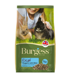 Burgess Excel Rabbit Pellets with Mint for Junior and Dwarf Rabbits 2kg|