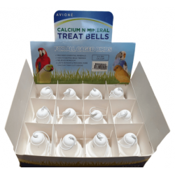 Calcium and Charcoal Bell for Birds 12 Pack|