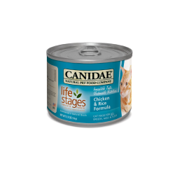 Canidae for Cats All Life Stages Cat and Kitten Chicken & Rice Wet Can 156g x 12 (Case) Blue|