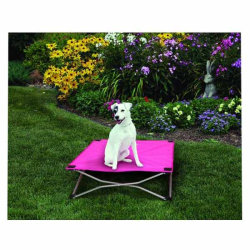Carlson Pet Products Portable Pup Deluxe Dog Bed Small 65x65cm Pink|