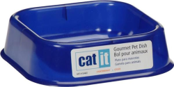 Catit Gourmet Lightweight Single Kitten Dish Blue|