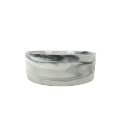 Cattitude Zen Marble White Ceramic Cat Dish 400ml|