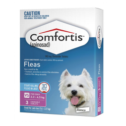 Comfortis Dogs 2.3kg-4.5kg & Cats 1.4kg-2.7kg|
