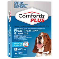 Comfortis Plus for Dogs Blue 18.1kg-27kg 6 Pack|