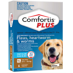 Comfortis Plus for Dogs Brown 27.1kg-54kg 6 Pack|
