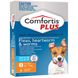 Comfortis Plus for Dogs Orange 4.6kg-9kg 6 Pack|