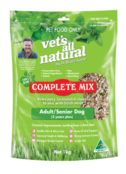 Vets All Natural Complete Mix for Adult Dogs 15kg|