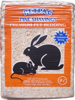 Petpac Compressed Pine Shaving Bedding 9 Litre|
