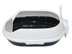 Crystal Pure Cat Litter Tray with Rim Small 43cm|